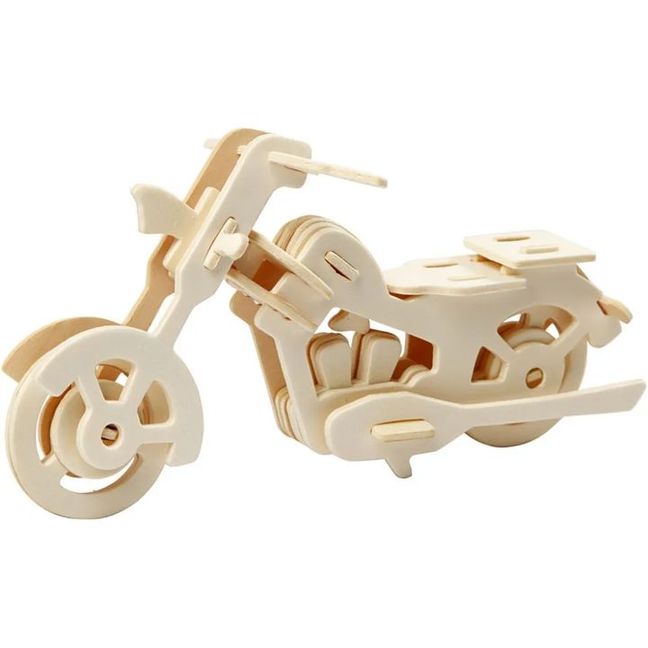 Levně 3D dřevěný model motorky