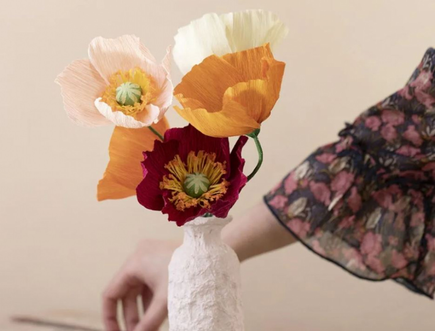 Vyrob si: Květy z krepového papíru