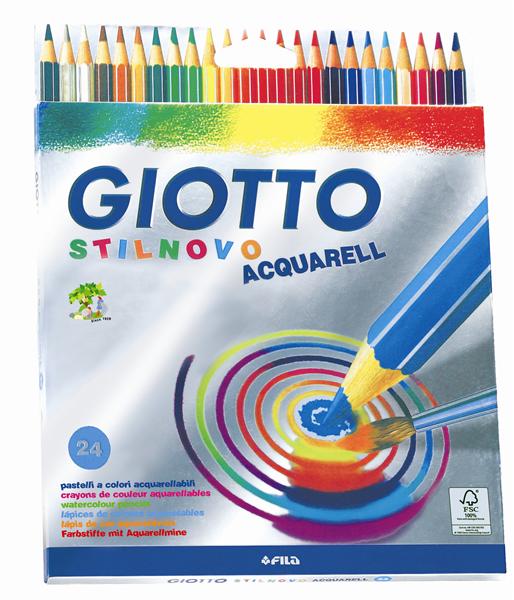 Levně Barevné tužky GIOTTO STILNOVO AQUARELLE - 24 barev
