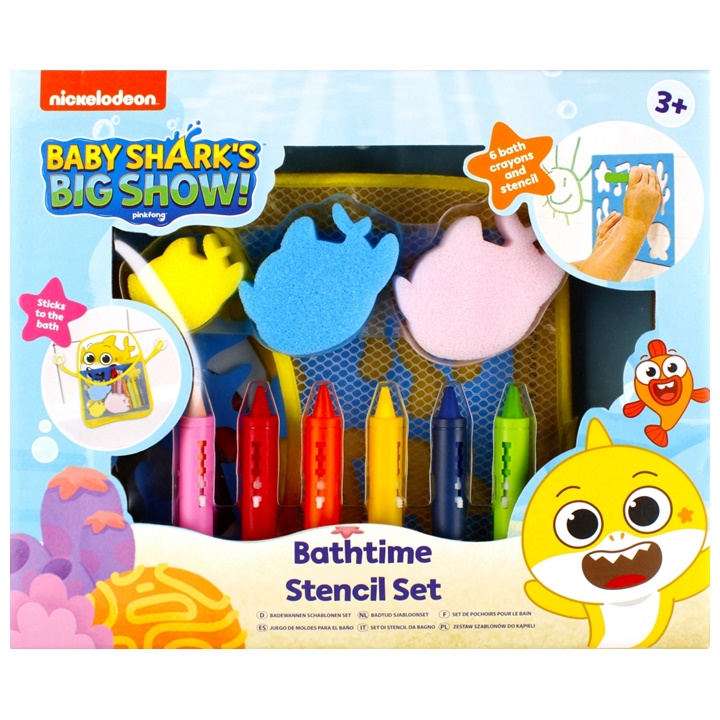 Levně Baby Sharks sada pastelek do vany (barvičky pro děti do koupele)