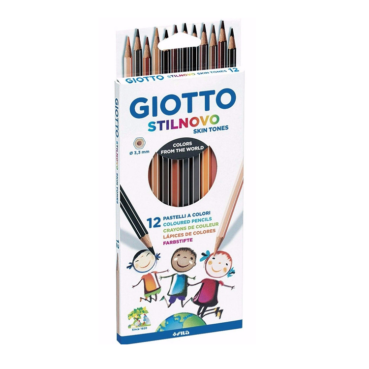Levně Barevné tužky GIOTTO Skin Tones / 12 barev