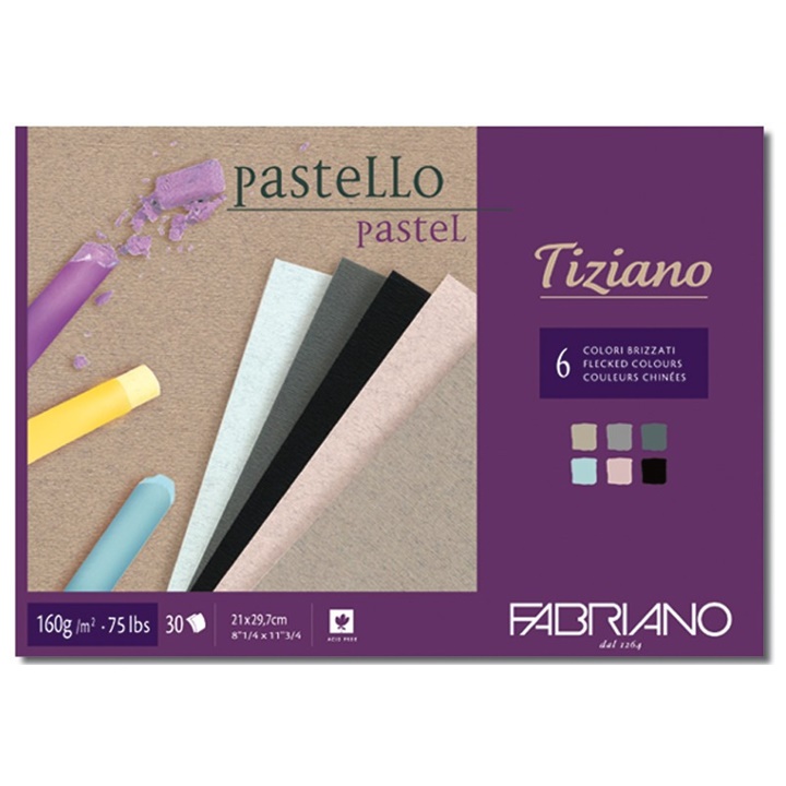 Levně Blok barevných papírů pro pastel FABRIANO Tiziano