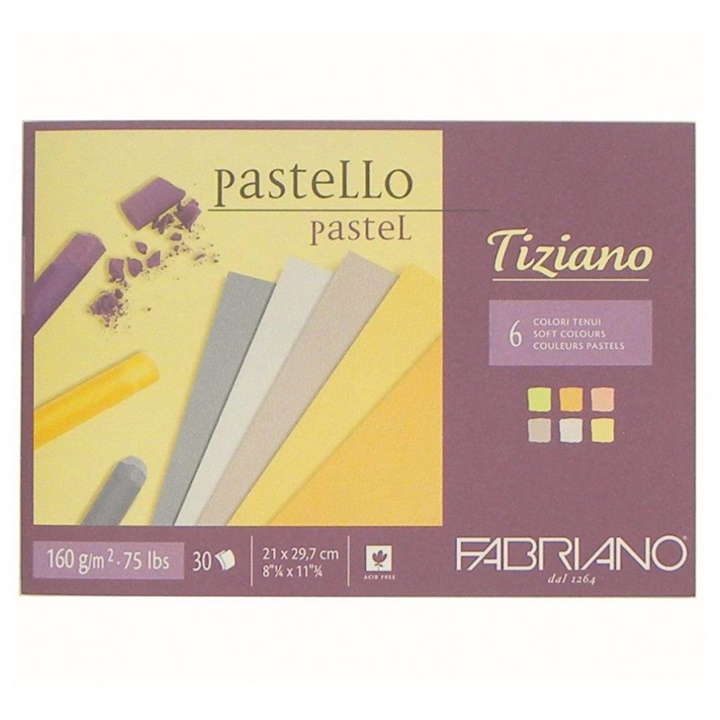 Levně Blok barevných papírů pro pastel FABRIANO Tiziano Soft