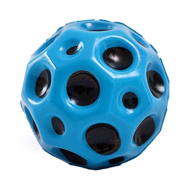 Levně Fidget Crater Ball antistrestový míček | modrá (antistresový skákací)
