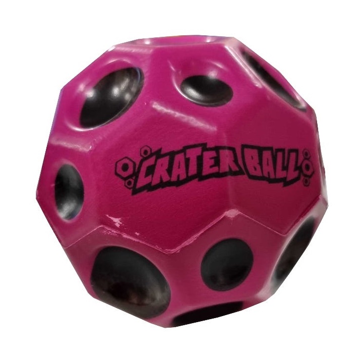 Levně Fidget Crater Ball antistrestový míček | růžová (antistresový skákací)