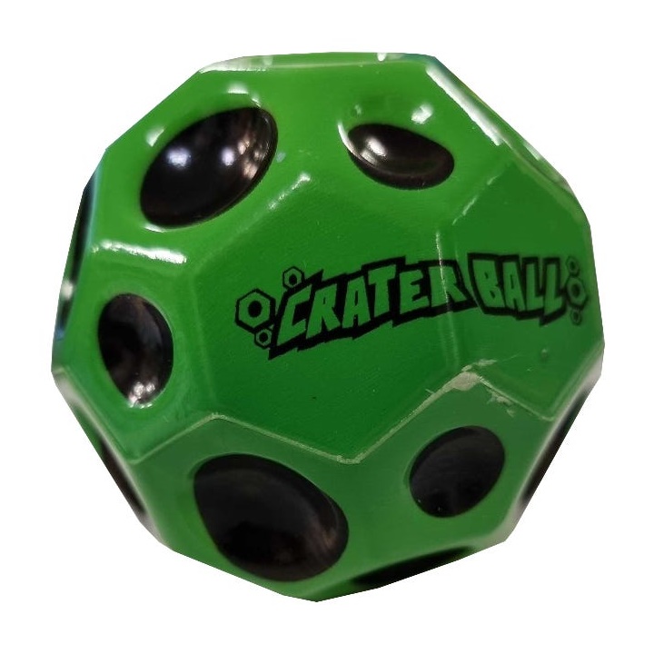 Levně Fidget Crater Ball antistrestový míček | zelená (antistresový skákací)