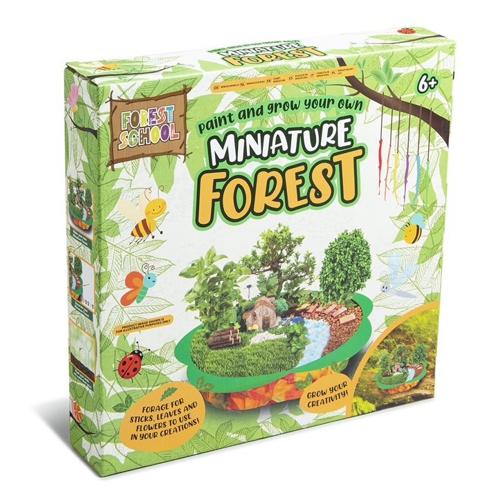 Levně Kreativní sada pro děti | miniaturní les (kreativní sada)