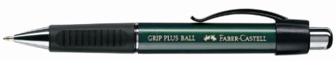Levně Kuličkové pero Grip Ball Plus. zelená (Faber Castel - Kuličkové pero)