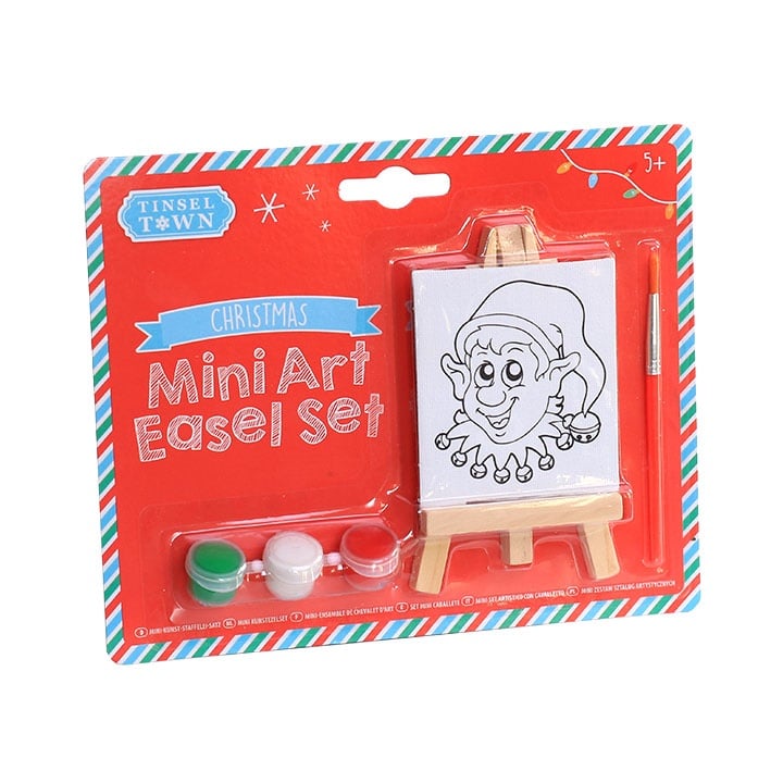 Levně Mini stojan s plátnem | set Elf (kreativní vánoční sada)