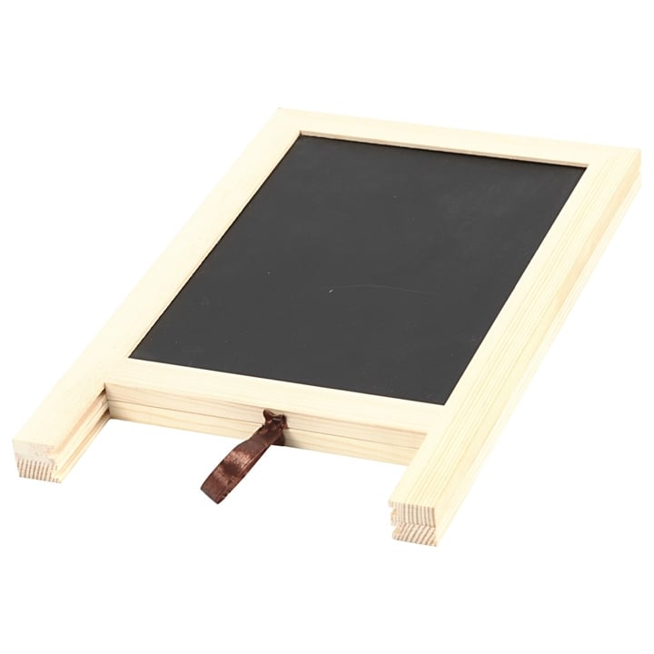 Levně Oboustranná černá tabule na stojanu (tabulka na křídy)