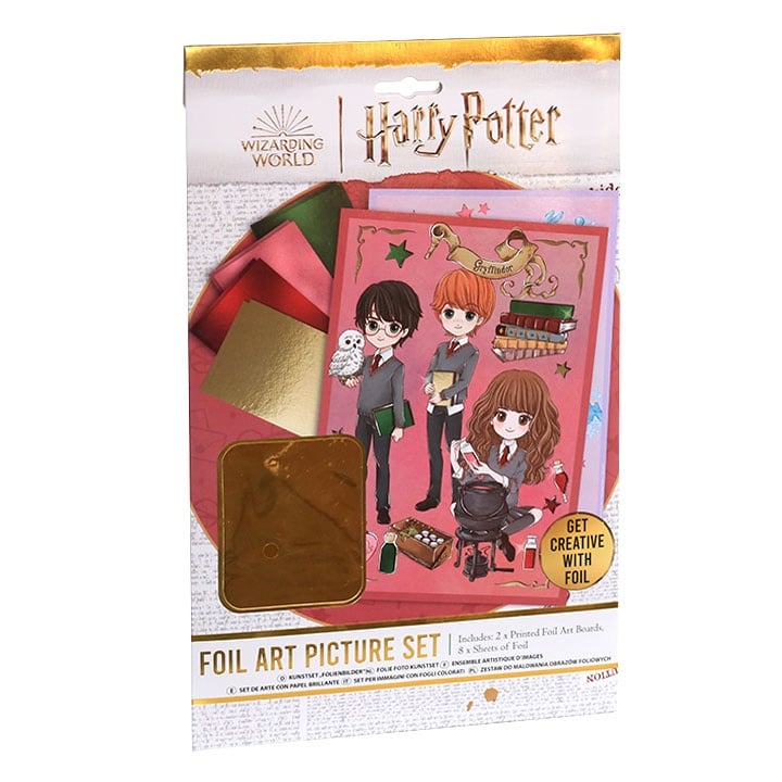 Levně Obrázky Harry Potter se zlatou fólií - kreativní sada (nálepky Harry)