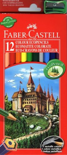 Levně Pastelky Castell set 12 barevné (Faber Castel - Pastelky Klasik)