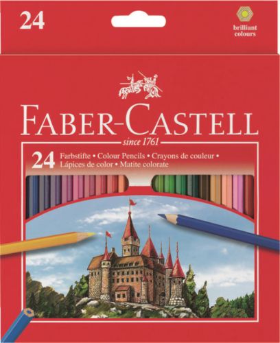 Levně Pastelky Castell set 24 barevné (Faber Castel - Pastelky Klasik)