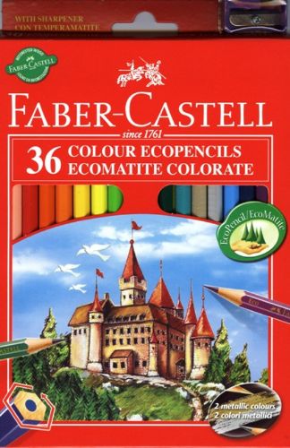 Levně Pastelky Castell set 36 barevné (Faber Castel - Pastelky Klasik)