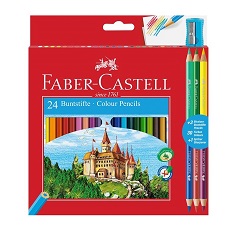 Pastelky Faber-Castell šestihranné / set 24 barev