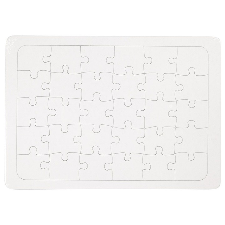 Levně Puzzle z paper mache na dotvoření - A4 (skládací puzzle pro děti - 5 x 6)