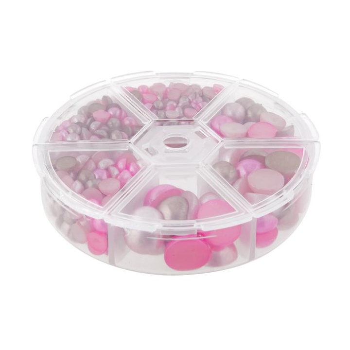 Set plastových perliček | růžové