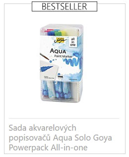 sada akvarelovych popisovacu aqua solo goya powerpack